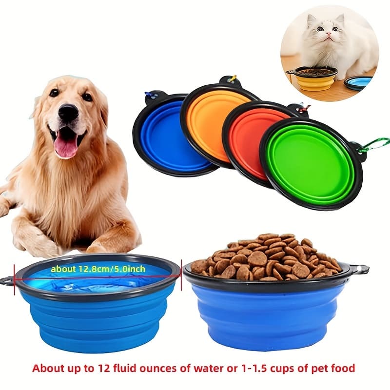 Bol pliable de voyage pour chien