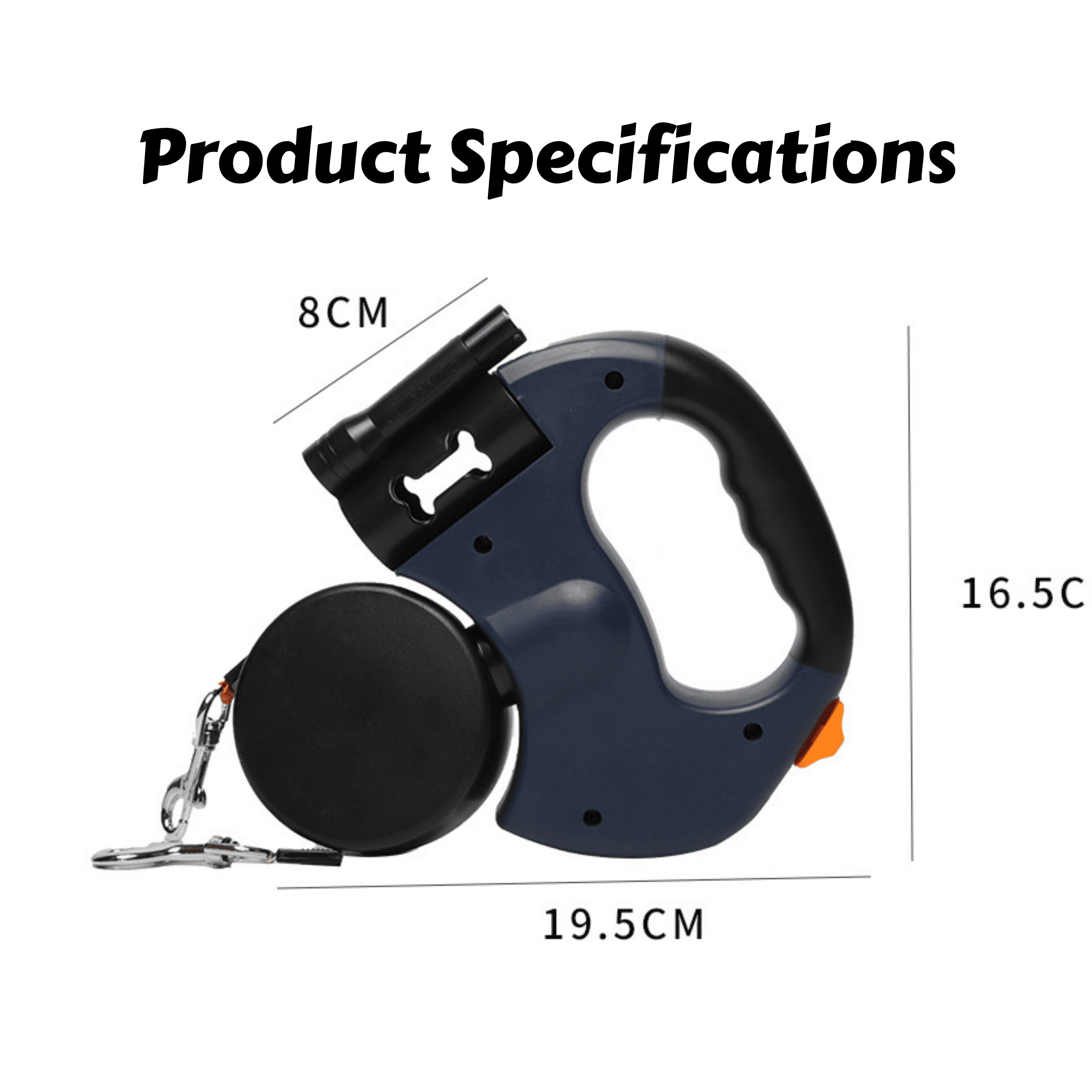 Double laisse LED rechargeable